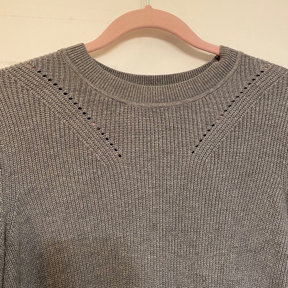 Banana Republic Factory Comfy Knit Crew Neck Sweater With Subtle Balloon Sleeves - Picture 2 of 9